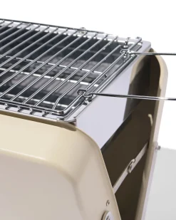 opvouwbare barbecue metaal beige