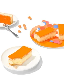 oranje tompouce 4 stuks