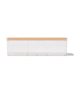 organizer transparant met deksel 9x12.5x6.8