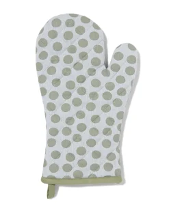 ovenwant 32x20 groene stippen