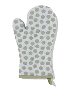 ovenwant 32x20 groene stippen