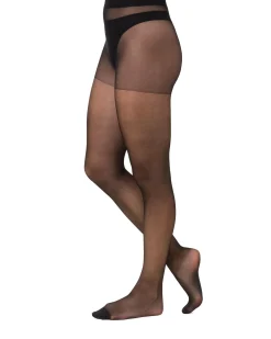 panty's glans transparant 20 denier - 4 stuks zwart