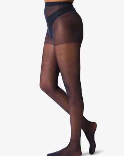 panty's glans transparant 20denier - 4 stuks donkerblauw