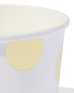 papieren bakjes gouden stip - 4 stuks