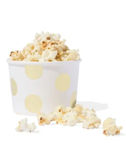 papieren bakjes gouden stip - 4 stuks