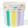 Papieren bakjes streep 4 stuks