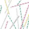 papieren rietjes gestreept - 100 stuks