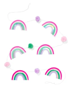 papieren slinger regenboog 2,5 mtr