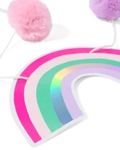 papieren slinger regenboog 2,5 mtr