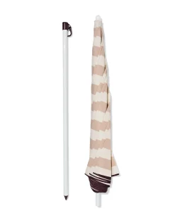 parasol ⌀100cm UV 80 strepen beige