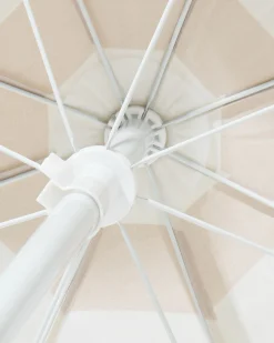 parasol ⌀100cm UV 80 strepen beige