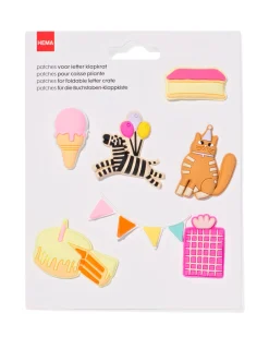 patches letter klapkrat feestje