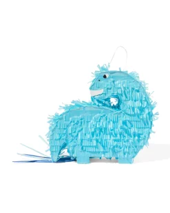 piñata dino blauw