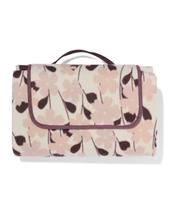 picknickkleed 150x180cm bloemen roze