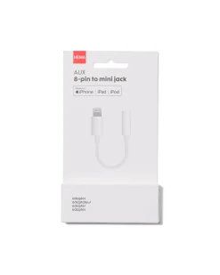 8-pin naar 3.5mm jack adapter