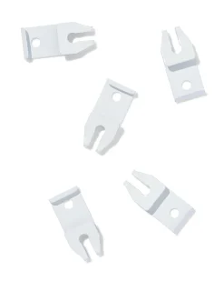 plafondsteunen voor U-rail wit - 5 stuks