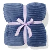 plaid 130x150cm sherpa blauw