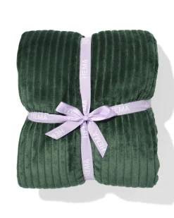 plaid 130x150cm sherpa blauwgroen