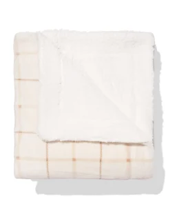 plaid 130x150cm sherpa natural