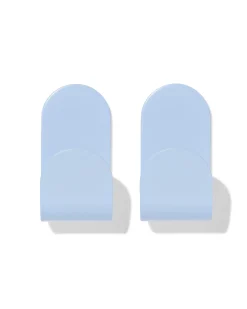 plakhaken lichtblauw - 2 stuks
