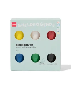 plakkaatverf - 6 stuks