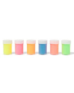 plakkaatverf glow in the dark - 6 stuks