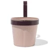 plantenbak balkon 22x13x21cm met haak roze