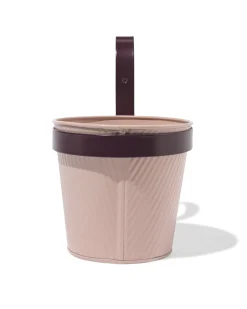 plantenbak balkon 22x13x21cm met haak roze