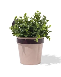 plantenbak balkon 22x13x21cm met haak roze