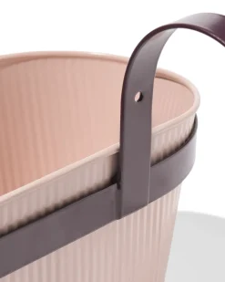 plantenbak balkon 39x13x21cm met haak roze