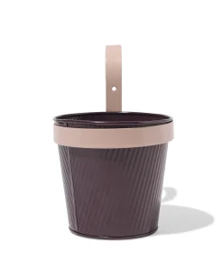 plantenbak balkon 13x21x21cm met haak paars