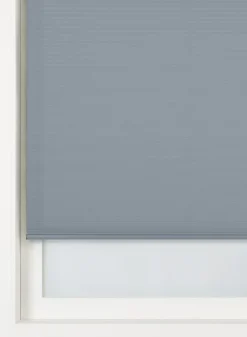 plisse dubbel lichtdoorlatend witte achterzijde donkergrijs - HEMA