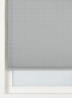 plisse dubbel lichtdoorlatend gekleurde achterzijde lichtgrijs - HEMA