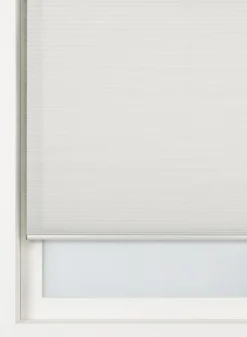 plisse dubbel lichtdoorlatend witte achterzijde blauw - HEMA