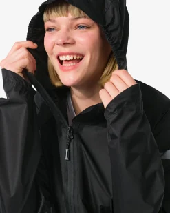 regenjas voor volwassen lichtgewicht zwart