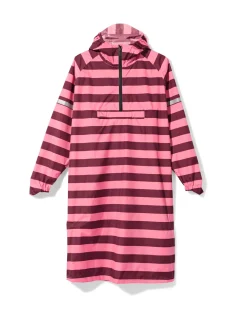regenponcho voor volwassenen strepen roze