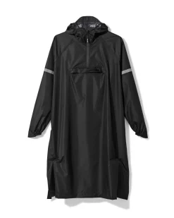 regenponcho voor volwassen lichtgewicht waterdicht zwart