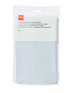 rekbare boekenkaft pastel - 3 stuks