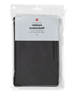 rekbare boekenkaften zwart - 6 stuks