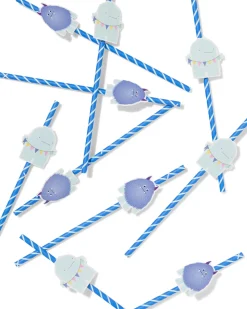 rietjes papier monster - 10 stuks