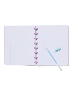 ringschrift A5 gelinieerd lila