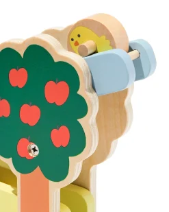 rollerbaan met kuikentjes hout
