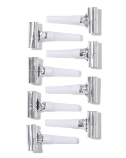 roltongen zilver - 8 stuks