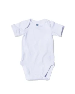 romper organic katoen stretch - 2 stuks wit