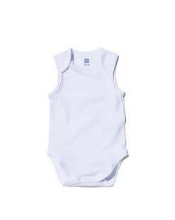 romper organic katoen stretch - 2 stuks wit