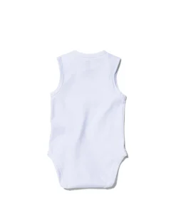 romper organic katoen stretch - 2 stuks wit