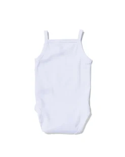 romper organic katoen stretch - 2 stuks wit