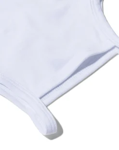 romper organic katoen stretch - 2 stuks wit