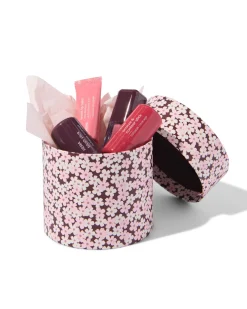ronde doos S ⌀11x9cm karton bloemen