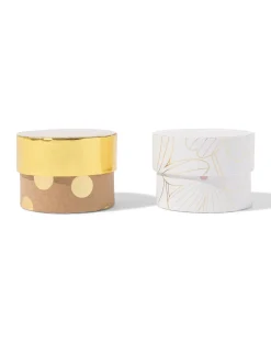 ronde doos XS ⌀5.5x4cm karton bloemen